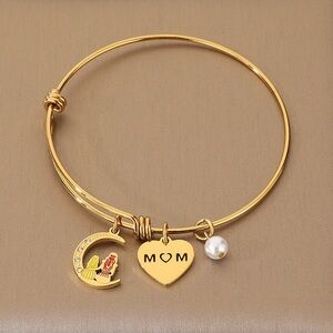 Gold Mom Charm Bracelet